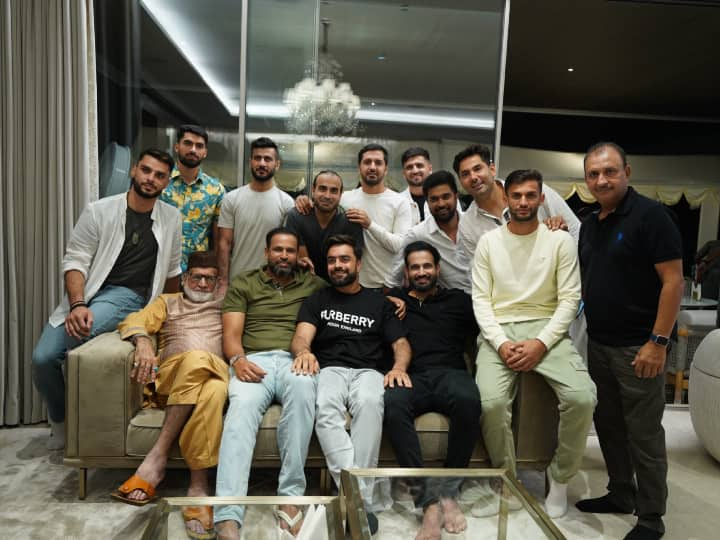 Afghanistan Team Reached Irfan And Yousuf Pathan's House Between World Cup 2023 Rashid Khan's Video Viral Watch