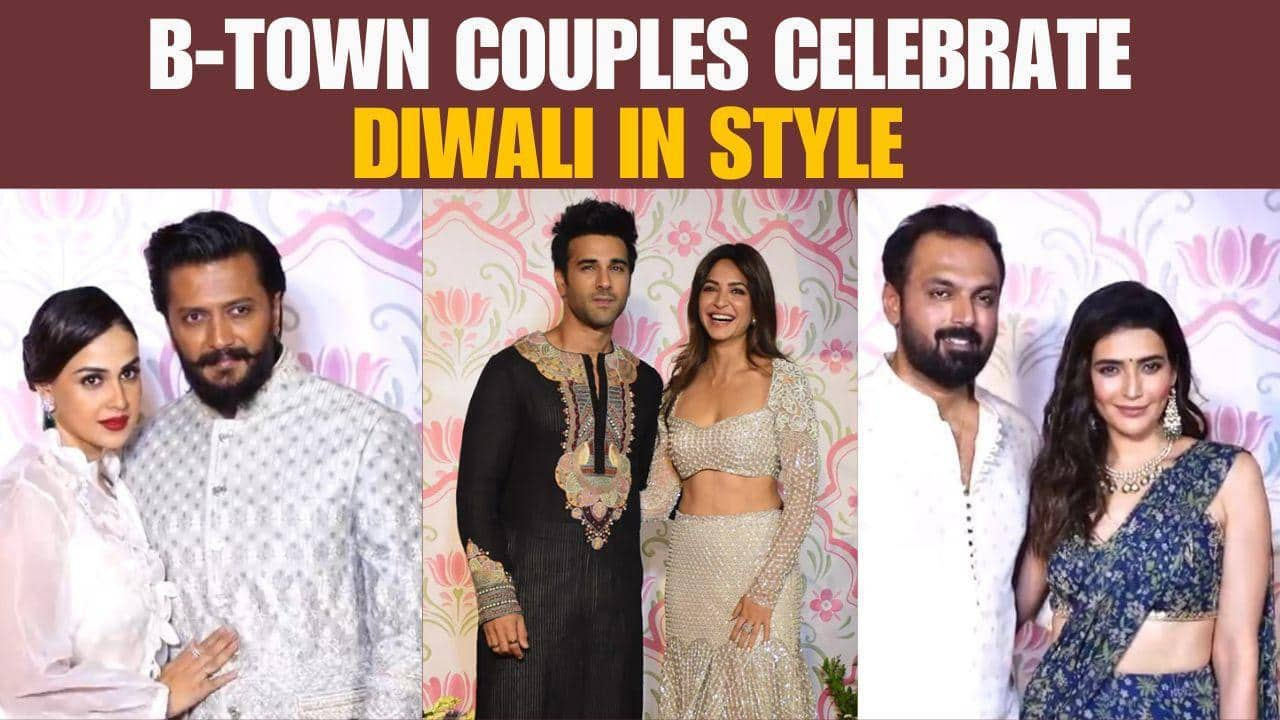 Genelia-Riteish Deshmukh to Kriti Kharbanda-Pulkit Samrat, B-town couples attend Diwali party in style [Watch]