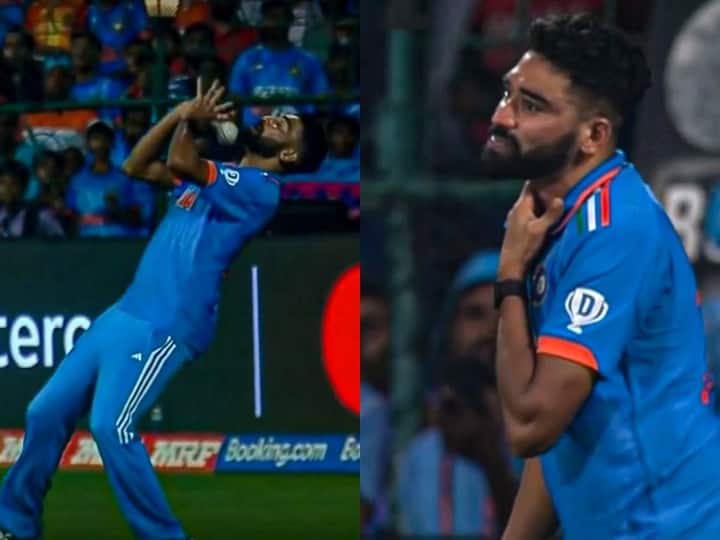 ODI World Cup 2023 IND Vs NED Indian Pacer Mohammed Siraj Get Injured While Taking Catch Watch Video
