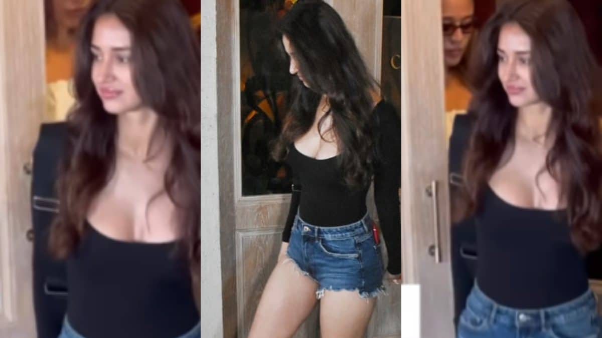 Sexy! Disha Patani Flaunts Her Hot Curves In Plunging Top And Skintight Shorts, Video Goes Viral