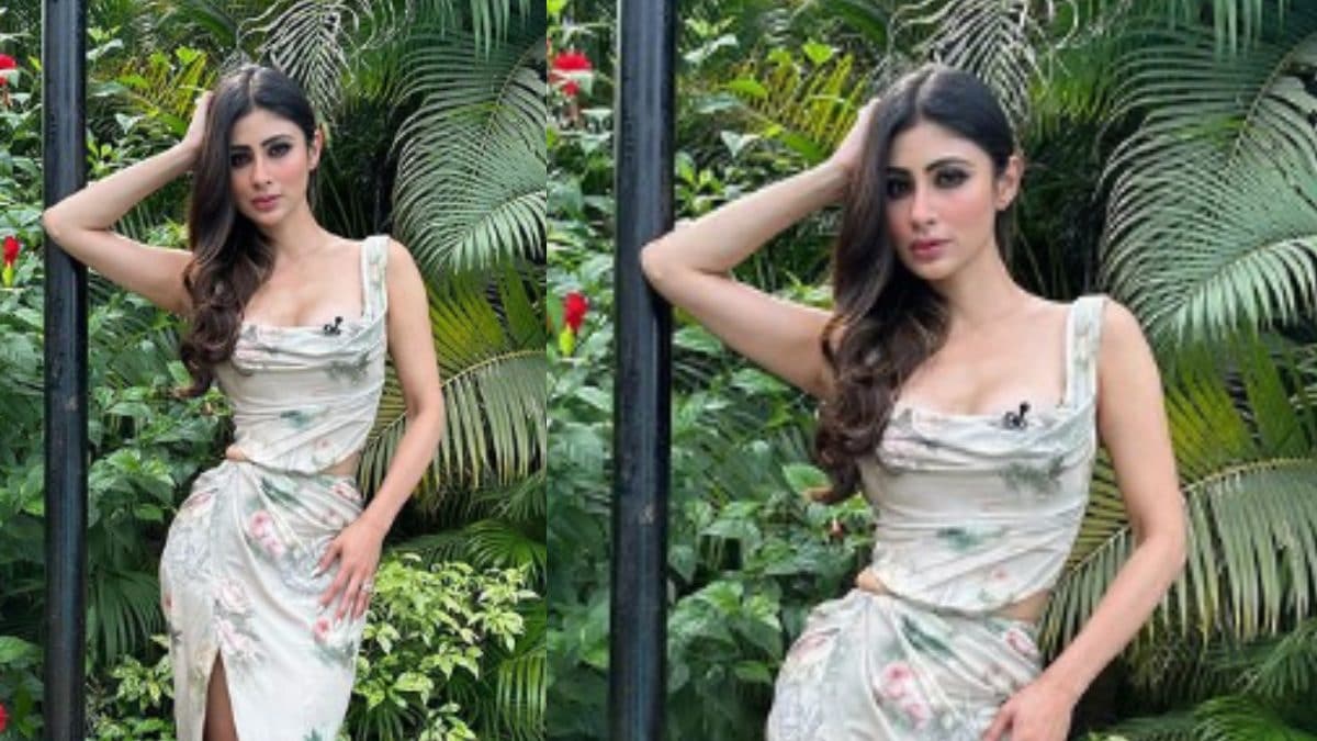 Sexy! Mouni Roy Oozes Hotness In A Cowl-Neck Corset And Thigh-Slit Skirt; See Viral Photos