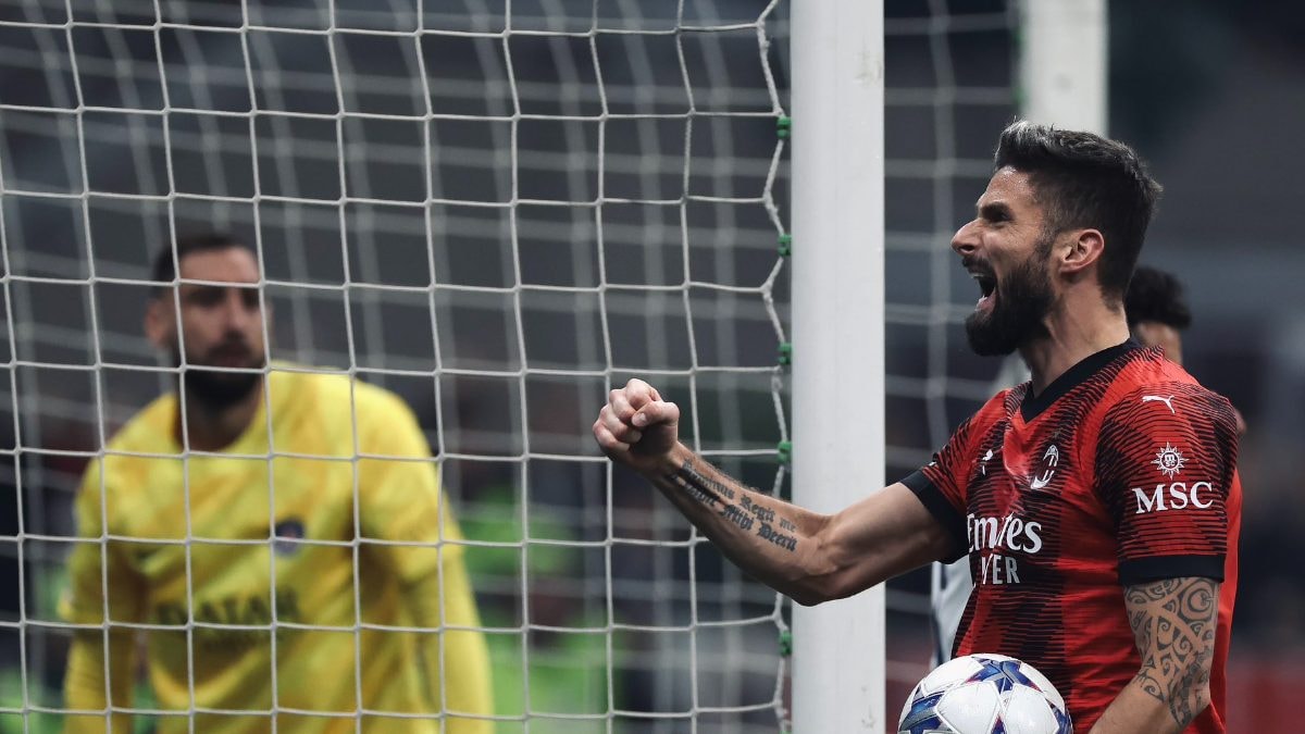 UEFA Champions League: AC Milan's Olivier Giroud Sinks PSG 2-1 To Keep UCL Hopes Alive In Contested Group