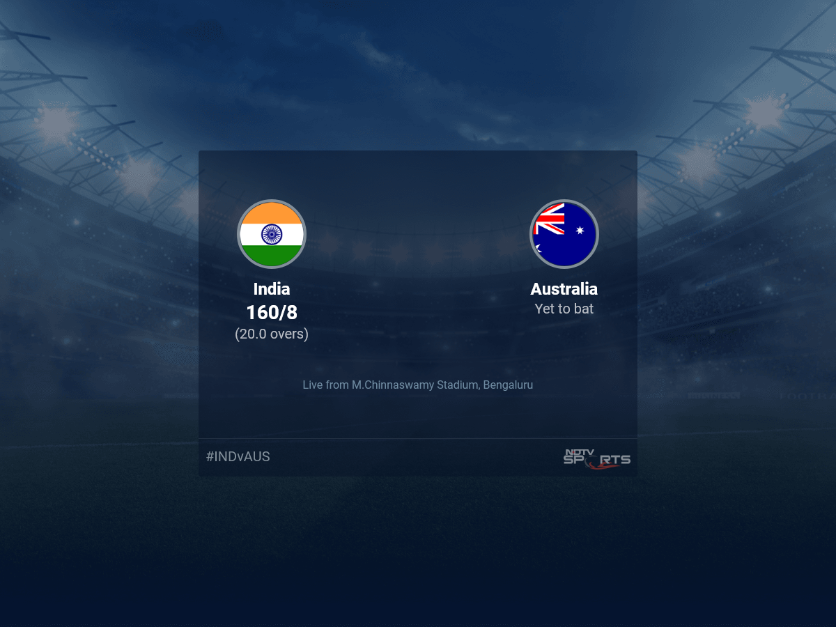 India vs Australia live score over 5th T20I T20 16 20 updates