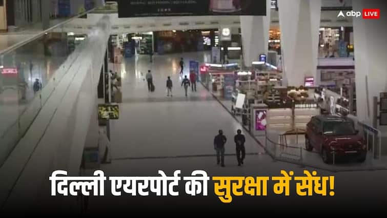 Delhi Airport Security Breach Man enters Delhi airport runway after scaling perimeter wall CISF jawan suspended