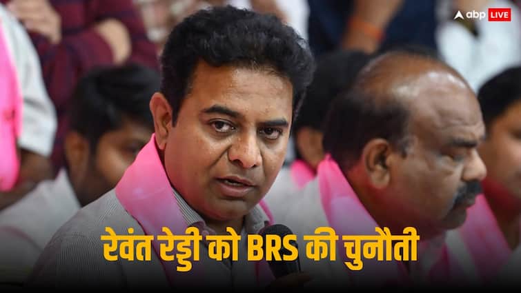 BRS MLA KT Rama Rao challenges Telangana CM Revanth Reddy to resign and fight Lok Sabha election 2024