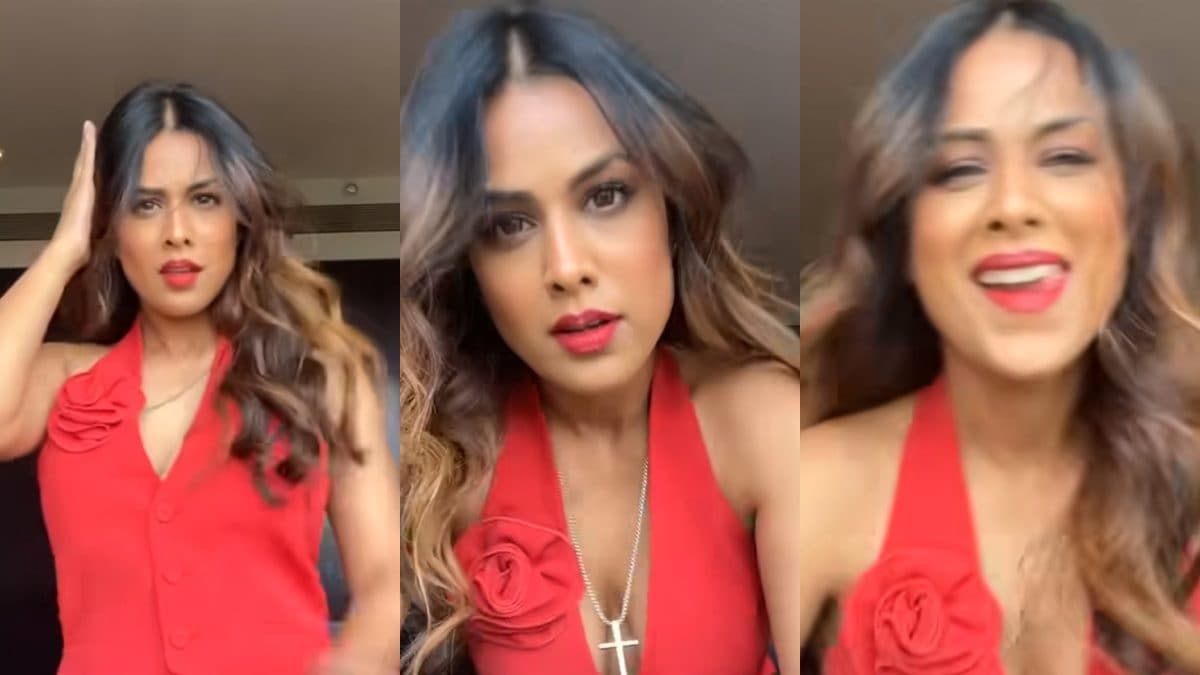 Sexy! Nia Sharma Flaunts Ample Cleavage In A Plunging Red Crop Top; Hot Video Goes Viral