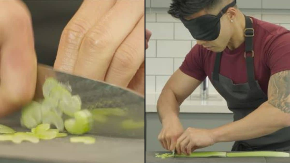 Guinness World Records: Chef Chops Most Number Of Celery Slices While Blindfolded