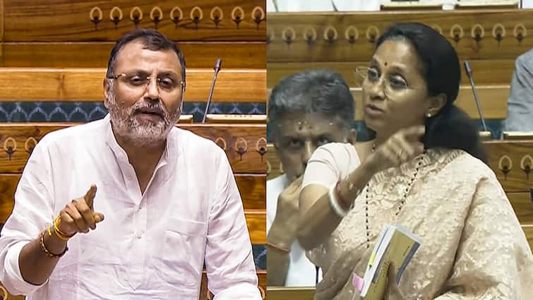 Nishikant Dubey said in Lok Sabha that Priyanka Gandhi attended ambani wedding Opposition parties got angry Nishikant Dubey On Priyanka Gandhi: