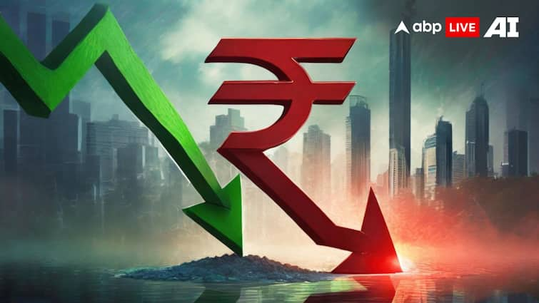 Rupee Fells At Historical Low Against Dollar In Currency Market At 83.96 INR Level Against One Dollar Rupee-Dollar: डॉलर के मुकाबले रुपये में ऐतिहासिक गिरावट, 84 के लेवल तक फिसलने के आसार, महंगाई का लगेगा झटका